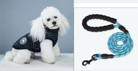 Waterproof Dog Clothes Winter Dog Coat With Harness Warm Pet Clothing Big Dog Jacket Chihuahua Labrador Coat Costume (Option: Black-4XL)