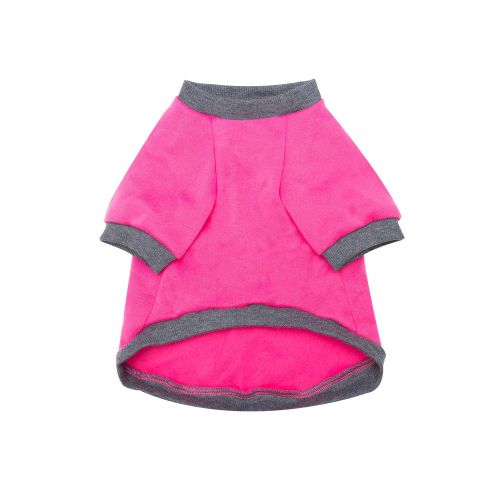 Pet Clothes Fleece-lined Thickened Solid Color Hoodie