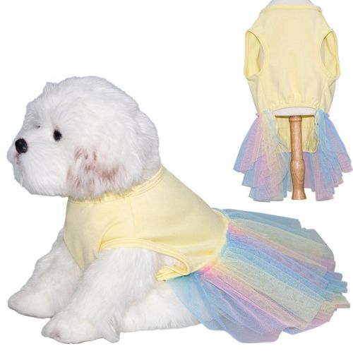 Dog Skirt Thin And Comfortable Colorful Pet Gauze Skirt